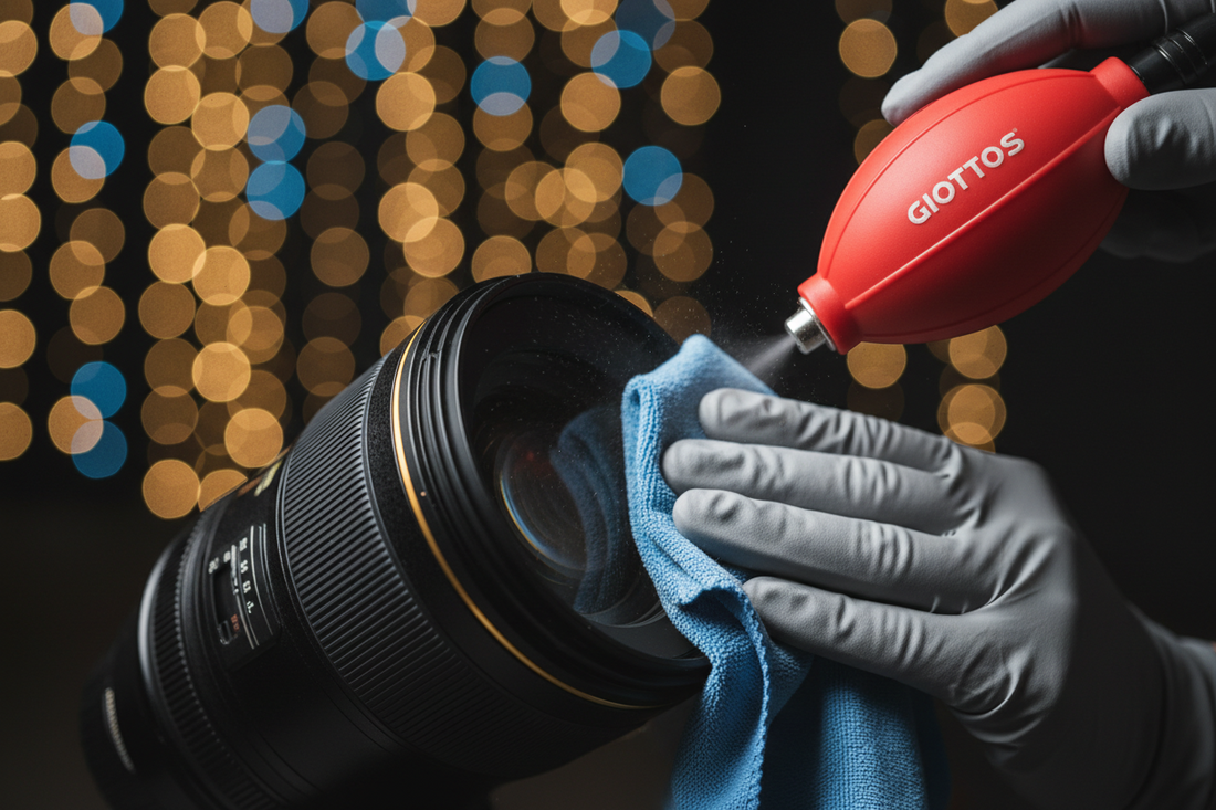 Professional camera cleaning tools and accessories for lens maintenance, by Trail-Mate.