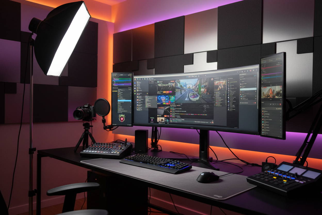 Professional camera flash and shutter controls & upgrades setup for high-quality streaming, by Trail-Mate.