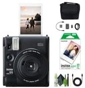 Fujifilm Instax Mini 99 Instant Film Camera Bundle with Fuji Instax Mini Instant Film Value Pack (20 Sheets) + Travel Bag + Lens Cleaning Kit, Perfect for Beginners, Experts, Kids and Adults