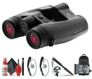Leica 10x32 Geovid Pro Rangefinder Binoculars (40810) + Tripod Adapter + Backpack + Monopod + Cleaning Kit + 2 x Cap Keeper