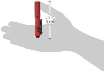 Streamlight 66323 MicroStream 45-Lumen 420-Candela EDC Ultra-Compact Flashlight with AAA Alkaline Battery, Clear Retail Packaging, Red