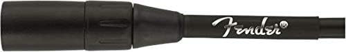Fender Professional Series Microphone Cable, Guitar Cable, Guitar Accessories, XLR, Black, 25ft