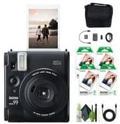Fujifilm Instax Mini 99 Instant Film Camera Bundle with Fuji Instax Mini Instant Film Value Pack (80 Sheets) + Travel Bag + Lens Cleaning Kit, Perfect for Beginners, Experts, Kids and Adults