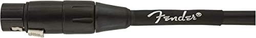 Fender Professional Series Microphone Cable, Guitar Cable, Guitar Accessories, XLR, Black, 25ft