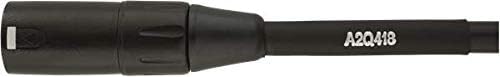 Fender Professional Series Microphone Cable, Guitar Cable, Guitar Accessories, XLR, Black, 25ft