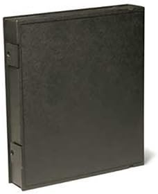 Adorama Plastic Storage Binder Box with 3 'O'-Rings, 9x11", Portrait Format, Color: Black