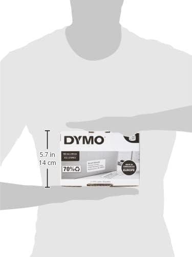 Dymo S0947420 LabelWriter 4XL High Capacity Large Shipping Labels, 102 x 59 mm, 2 Rolls of 575 - Black Print on White