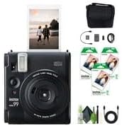 Fujifilm Instax Mini 99 Instant Film Camera Bundle with Fuji Instax Mini Instant Film Value Pack (60 Sheets) + Travel Bag + Lens Cleaning Kit, Perfect for Beginners, Experts, Kids and Adults