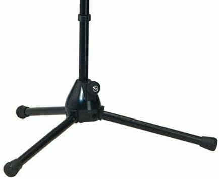 K&M - Konig & Meyer 25900.500.55 - Low Level Microphone/Telescopic 2-Piece Boom Arm Stand - Zinc die-cast base - Professional Grade for all Musicians - German Made - Black