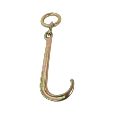 15” J Hook with Chain Link and O Ring – 16,200 lb Load Capacity – Heavy Duty Grade 70 Steel for Towing and Recovery | CasterHQ