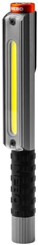 NEBO Larry 500 Flex Work Light | 500 Lumens, 6 Light Modes, Compact, Rechargeable COB Light & Mini LED Flashlight, Powerful Magnetic Base, Waterproof, Includes USB Charging Cable