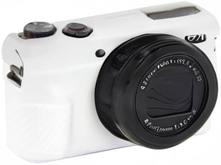 Easy Hood G7X Mark II Case G7X Camera Silicone Case, Soft Silicone Protective Cover for Canon Powershot G7X Mark II DSLR Camera (White)