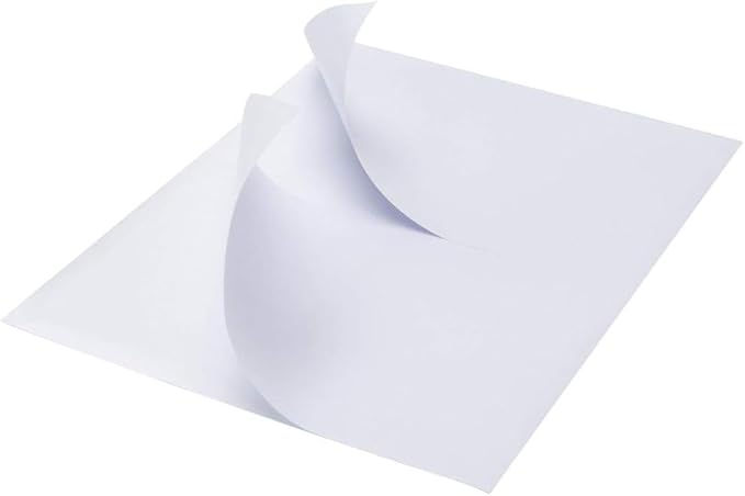 Half Sheet Shipping Labels, 8.5" x 5.5" Address Labels, Half Sheet Self Adhesive Mailing Labels for Laser & Inkjet Printers (100 Sheets, 200 Labels)