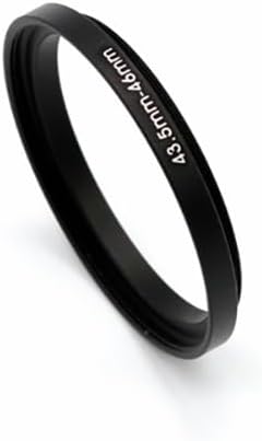 43.5-46/49/55/58mm Step Up & Step Down Rings Adapter for Lens and Filter 43.5-46 Filter Adapter Ring 43.5mm Lens to 46mm Filters