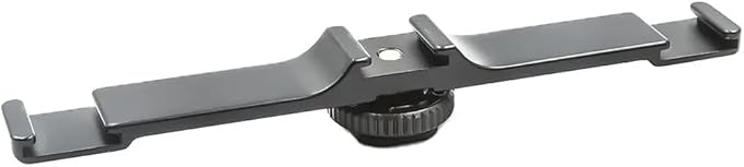 REFLEX CAMERA Metal Mobile Phone/DSLR Cold Shoe Extension Bracket with 3 Cold Shoe Mounts with Removable 1/4"-20 Screw Mount, Durable Camera Accessory for Mic, LED Video Light, Live Streaming