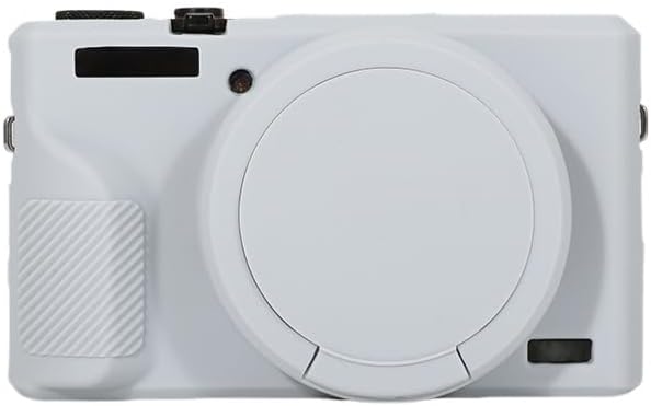 STSEETOP Camera Case for Canon PowerShot G7X Mark III - Protective Silicone DSLR Skin with Lens Cover, Detachable Cage, Shockproof, Dustproof (Grey)