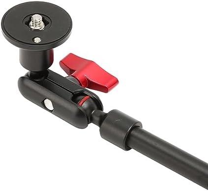 31 Adjustable Magic Arm with Clamp Camera Mount, Articulating Arm Friction Magic Arm Camera Mount Clamp with 1/4in and 3/8in Thread for LED Light Video Rig Tripod