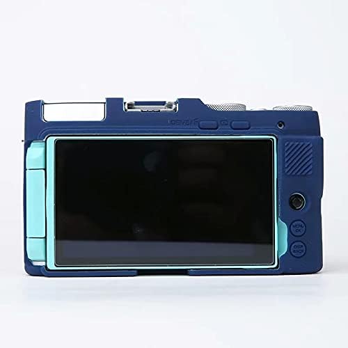 Professional Secure Silicone Camera Case Cover Housing Body Skin for Fujifilm Fuji X-A7 XA7 XA 7 Mirrorless Digital Camera (Blue)