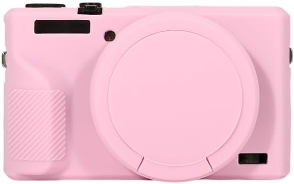 STSEETOP Silicone Case for Canon Powershot G7 X Mark II, G7 X Mark II Case Soft Protective Cover with Anti-Slip Grip and Lens Protection, Scratch Resistant (Pink)