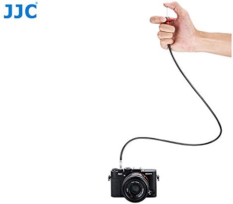 JJC TCR-70R 70cm Mechanical Cable Shutter Release with Bulb-Lock for Fujifilm X10 X20 X30 X100s X100t X-Pro1 X-Pro2 X-E1 X-E2, Leica M6 M7 M8 and Nikon Df F4 FM2 F3 FE FM3a F80, Threaded Release Cable