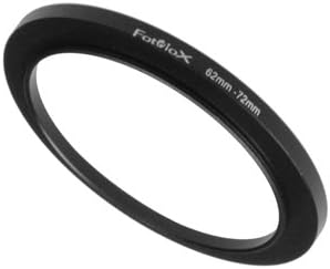Fotodiox Metal Step Up Ring, Anodized Black Metal 62mm-72mm, 62-72 mm