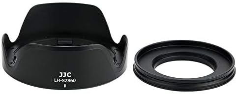 Petal Screw in Lens Hood for Sony FE 28-60mm f/4-5.6 Lens SEL2860 and Sony E PZ 16-50mm f/3.5-5.6 OSS Lens SELP1650 on Sony ZV-E1 ZV-E10 A7C A6400 A6300 A6100 A6000 with a 40.5mm Adapter Ring