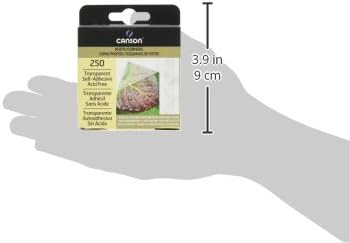 Canson Self Adhesive Photo Corners, Transparent, 250-Pack Dispenser (100510368)