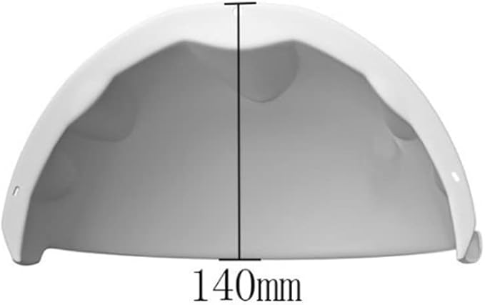 Universal Sun Rain Shield for Outdoor CCTV Cameras - Anti-Glare Weather Cover, Protects Cover for Nest/Ring/Hikvision/Dome/Bullet Cameras, White ABS Plastic