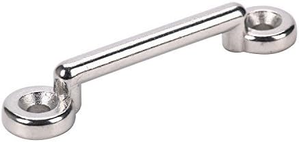Amarine Made Stainless Steel Bimini Top Strap Pad Eye Footman's Loop Heavy Duty for Jeep Corvette,Buggy,Kayak Tie Downs