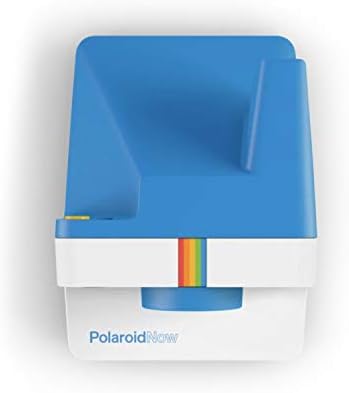 Polaroid Originals Now Viewfinder i-Type Instant Camera (Blue) Bundle with i-Type Films and Reusable Vintage Photo Accessory (3 Items)