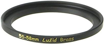 X2 Brass 55mm to 58mm Step Up Filter Ring Adapter 55 58 Luzid
