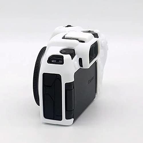 Professional Secure Silicone Camera Case Cover Housing Body Skin for Canon EOS RP Mirrorless Digital SLR Camera (White)