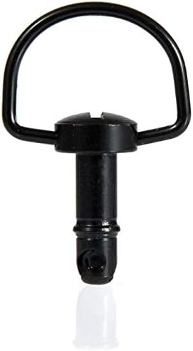 Motorcycle Race Fasteners Quick Release D-Ring 1/4 Turn Race Fairing Fasteners Rivet Type B 19mm (10 Pack) Dark Black