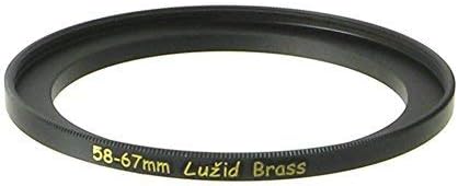 X2 Brass 58mm to 67mm Step Up Filter Ring Adapter 58 67 Luzid