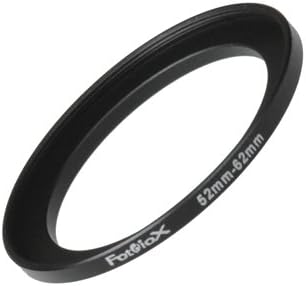 Fotodiox Metal Step Up Ring, Anodized Black Metal 52mm-62mm, 52-62 mm