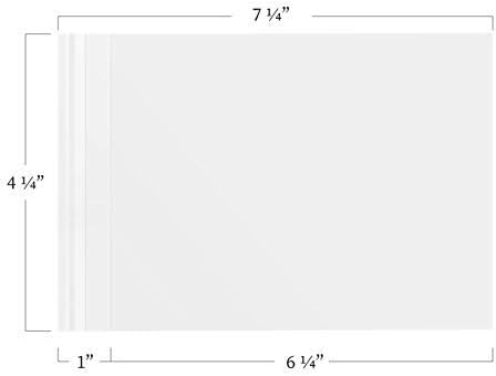 Jot & Mark 4x6 Photo Sleeves (200 Count) - Crystal Clear Archival Plastic Sleeves with Self Adhesive Resealable Flap - Picture Protector