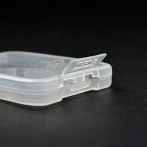 eTECH 10 Pack Clear Plastic SD/SDHC/SDXC/MicroSD/MicroSDHC/MicroSDXC Card Case Holder for SanDisk/Kingston/Transcend/Samsung (Plastic Case Only, Memory Card Not Included)