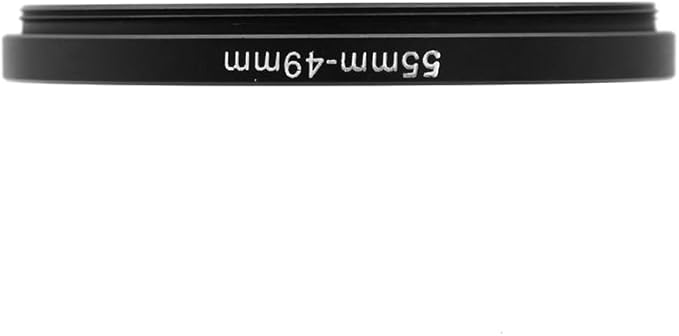 55-46/49/52/58/62/67/72/77mm Step Up & Step Down Filter Ring Adapter for Camera ND/UV/CPL (55-49mm)