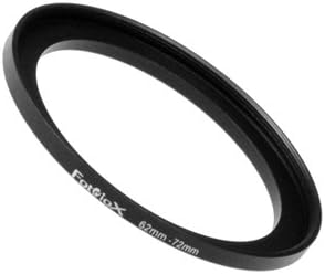 Fotodiox Metal Step Up Ring, Anodized Black Metal 62mm-72mm, 62-72 mm