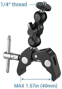 SmallRig Multi-Functional Ballhead Clamp Double Ball Adapter with Bottom Clamp - 2164