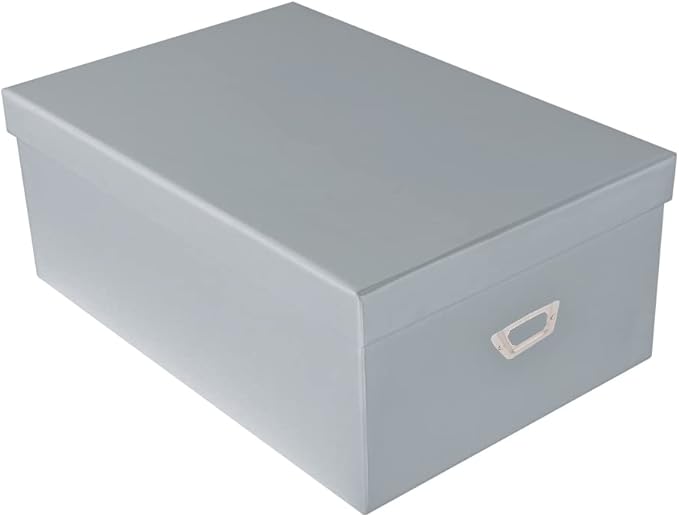 novelinks Photo Case 4" x 6" Photo Storage Box - 10 Inner Picture Storage Container Photo Organizer Case Picture Box Storage Photo Craft Keeper (White)