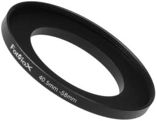 Fotodiox Metal Step Up Ring, Anodized Black Metal 40.5mm-58mm, 40.5-58 mm