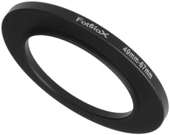 Fotodiox Metal Step Up Ring, Anodized Black Metal 49mm-67mm, 49-67 mm