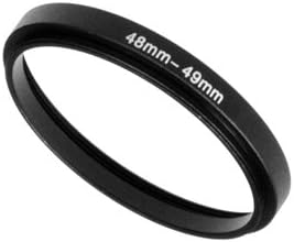 Fotodiox Metal Step Up Ring, Anodized Black Metal 48mm-49mm, 48-49 mm
