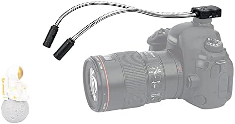 JJC Ultra-Adjustable LED Macro Arm Light for Insect Plant Jewelry Food Shooting, 5 Brightness CRI 95+ Macro Photography Lighting with Shoe Mount for Canon Nikon Sony DSLR Cameras