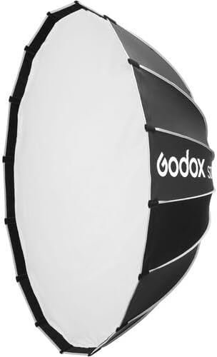 Godox Softbox Godox S120T 120cm/47.3in Quick Release Umbrella Softbox, Bowens Mount with Removable Front and Inner Diffusers for Photography, Live Streaming and Travel