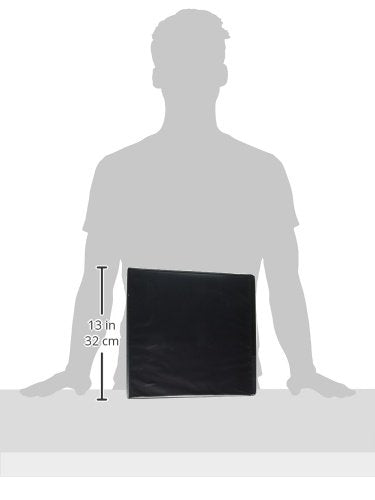 Samsill Durable 3 inch 3 Ring Binder, Made in USA, D Ring Binder, FSC 100% Recycled Chipboard, Black