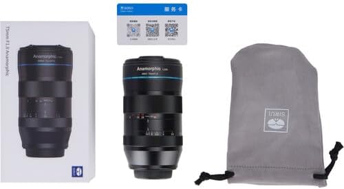 SIRUI 75mm F1.8 1.33X APS-C Anamorphic Lens for X Mount, Blue Flare