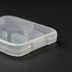 eTECH 10 Pack Clear Plastic SD/SDHC/SDXC/MicroSD/MicroSDHC/MicroSDXC Card Case Holder for SanDisk/Kingston/Transcend/Samsung (Plastic Case Only, Memory Card Not Included)