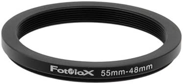 Fotodiox Metal Step Down Ring, Anodized Black Metal 55mm-48mm, 55-48 mm